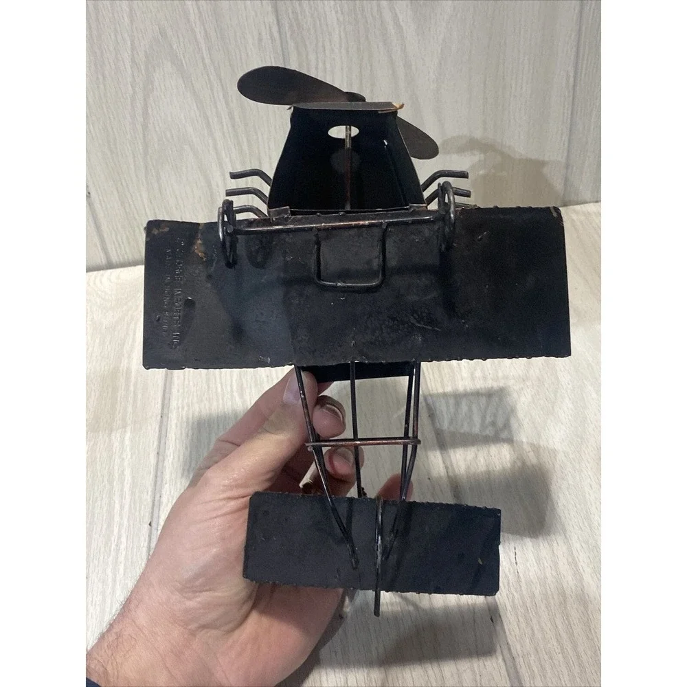 George Imports Vintage Airplane Music Box Fly Me To The Moon & Pattis
